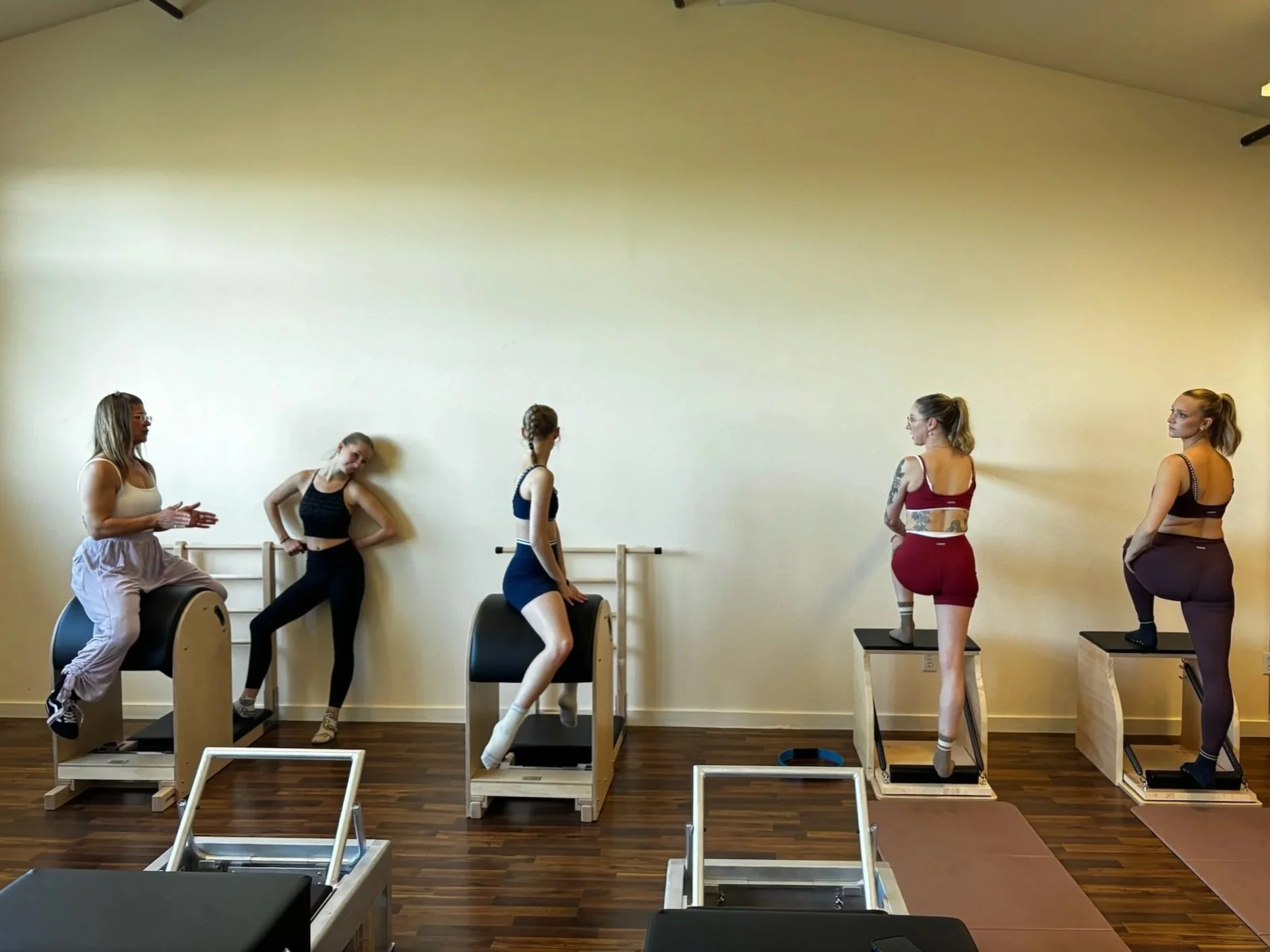 Pilates apparatus at Tides studio